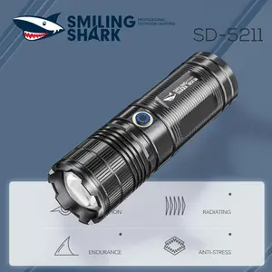 White laser strong light flashlight rechargeable ultra-bright outdoor long-range high-power multi-function flashlight