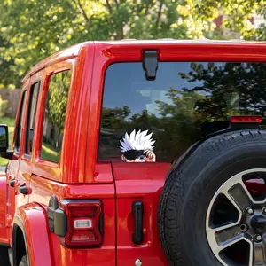 GOJO Anime Car Decal cartoon sticker Waterproof Automotive Exterior Accessory, 4.5inch Size