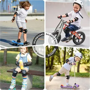 Kids/Youth Knee Pad Elbow Pads Guards Protective Gear Set for Roller Skates Cycling BMX Bike Skateboard Inline Skatings Scooter Riding Sports