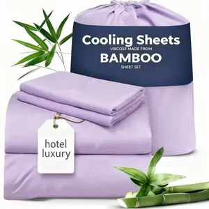 Breathable 3/4 Piece Bedding Set - Queen Size Bamboo Bedding Set - Premium Bedding Set - Super Soft 1660TC Bedding Set and Pillowcases for Children