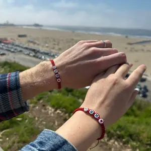 Couple Bracelets Mom & Dad – Red String, Macrame, Name Bracelet, Gift for Parents,Personalized Gift,Personalized bracelet ,Gift for newborn