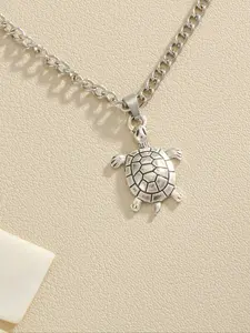 Cute Turtle Design Pendant Necklace, Fashion Jewelry for Party, Daily Clothing Decor, Trendy All-match & Exquisite Jewelry for Birthday Gift