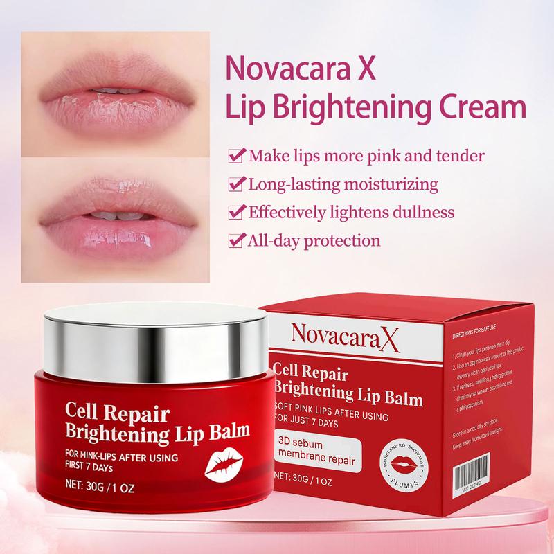NovacaraX Lip Brightening Balm – Unisex Formula for Dark Lips, Smoker’s Lips & Pigmentation – Softening, Moisturizing & Long-Lasting Protection