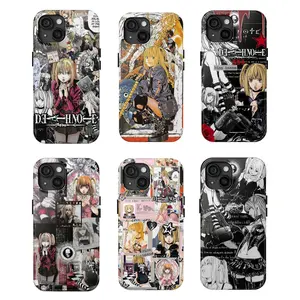 Y-Retro Vintage Death Note Misa pattern phone case,Having good protective properties,for iPhone 16 15 14 13 12 11 17Pro Max,for Samsung S25 S24 S23 S22 Ultra,Protective Cover