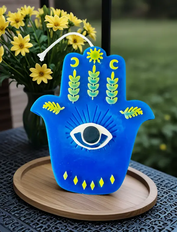 Hamsa Hand Candle – Symbol of Protection