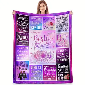 Perfect Gift for Caring Sisters and Friends Flannel Blanket for Cozy Lounge and Bedding