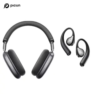 Picun F8 Pro + T61 Bundle | ANC Over-Ear + Bone Conduction Headphones | Perfect for Workouts & Daily Commute