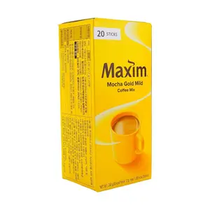 MAXIM Korean Mocha Coffee Mix 3-in-1 Instant Coffee Sticks, 20 Count (240g) - Rich & Smooth Flavor, Perfect for On-the-Go