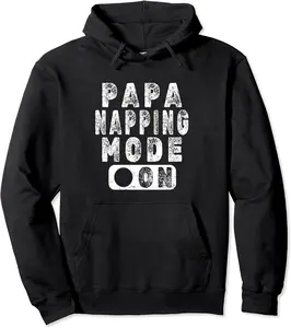 Papa Napping Mode On - Novelty Nap Lover Pullover Hoodie - Nicolelebro Shop 68B0CPVPR9DG
