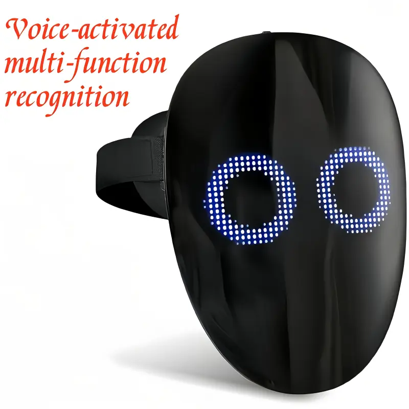 2025 Super Technology Induction Upgraded LED Mask, Light Up Mask With Advanced Technology Induction For Gesture And Sound Control, LED Illumination Face Changing Halloween Mask, Role Playing Party