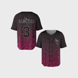 Print 3D Illenium Baseball Jersey, Neon Flame Swirl Rave Shirt, EDM Merch Festival Outfit