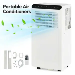 Versatile Portable Air Conditioner 3-in-1 Cooling - 8,000/10,000 BTU Portable Air Conditioner with Fan & Dehumidifier - For Rooms up to 450 Sq.Ft - Quiet, Remote, 24H Timer, Home/Office/Garage