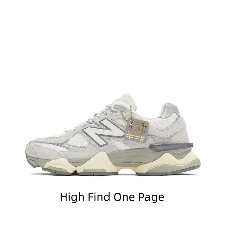Soft neutral casual sneakers in off-white grey tone. Multi-material splicing boosts texture, easy to match outfits for gentle daily street looks.