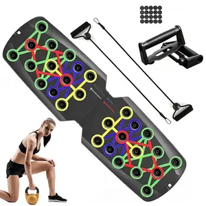 Multifunctional Home Gym Equipment ABS Material 300lb Capacity Ergonomic Push-Up Training Board Foldable Design for Chest & Shoulder Strength Ideal for Fitness Enthusiasts