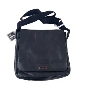 Pre-owned BURBBERY leather Messenger Bags BURBERRY Embossed Check Small Rally Messenger bag with charm