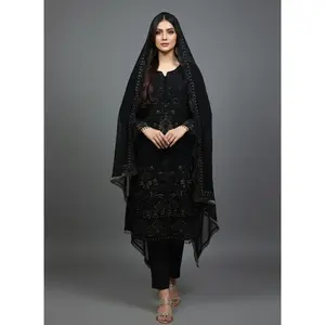 3 Pcs Chiffon Pakistani Dress Available in USA