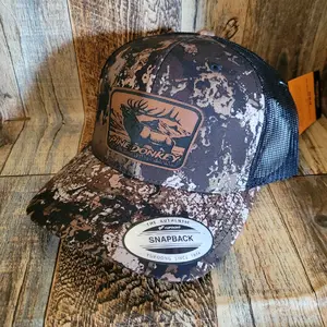 Pine Donkey Elk hunting hat funny trucker