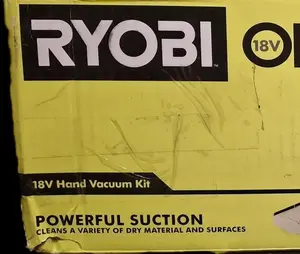 Ryobi 18V ONE Plus Hand Vacuum Kit with Battery and Charger Universal Nozzles Dry Surfaces Powerful Suction