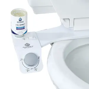 Osprey Bidet Attachment – Non Electric Dual Feminine Nozzle with Essential Oil Spray – Destinked Bathroom Upgrade for Freshness & Hygienic Wash