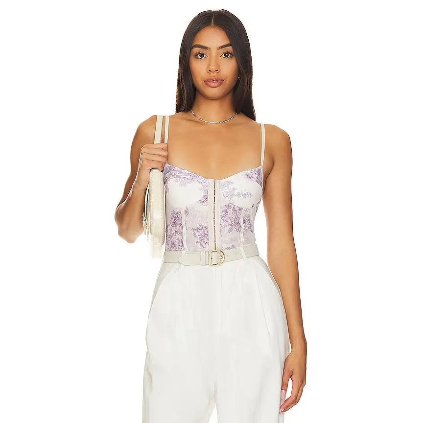 Free People X Intimately FP Night Rhythm Bodysuit in Ivory Combo Free People X Intimately FP Night Rhythm Bodysuit in Ivory Combo