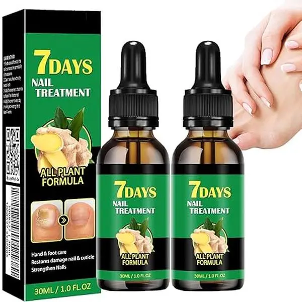 2Pcs Ginger Nail, Ginger Cuticle Care Oil For Nails, Ginger Serum Solution, Cuticle Serum For Nails