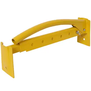 Heavy Duty Solid Steel Brick Tong Lifter, 16.75x3x6 in Dimensions, Adjustable Size Up to 26-3/8 in, Corrosion-Proof, Locking Grip for Construction Masonry Work Tools & Hardware