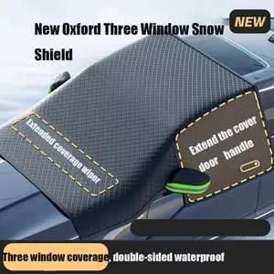 Polyester Magnetic Snow Shield for Vehicle Front Windshield Glass, Frost Protection, Ice Protection, Snow Blocking Shield, with Anti-Theft Cover, Universal Model - Season Protection for Car Exterior