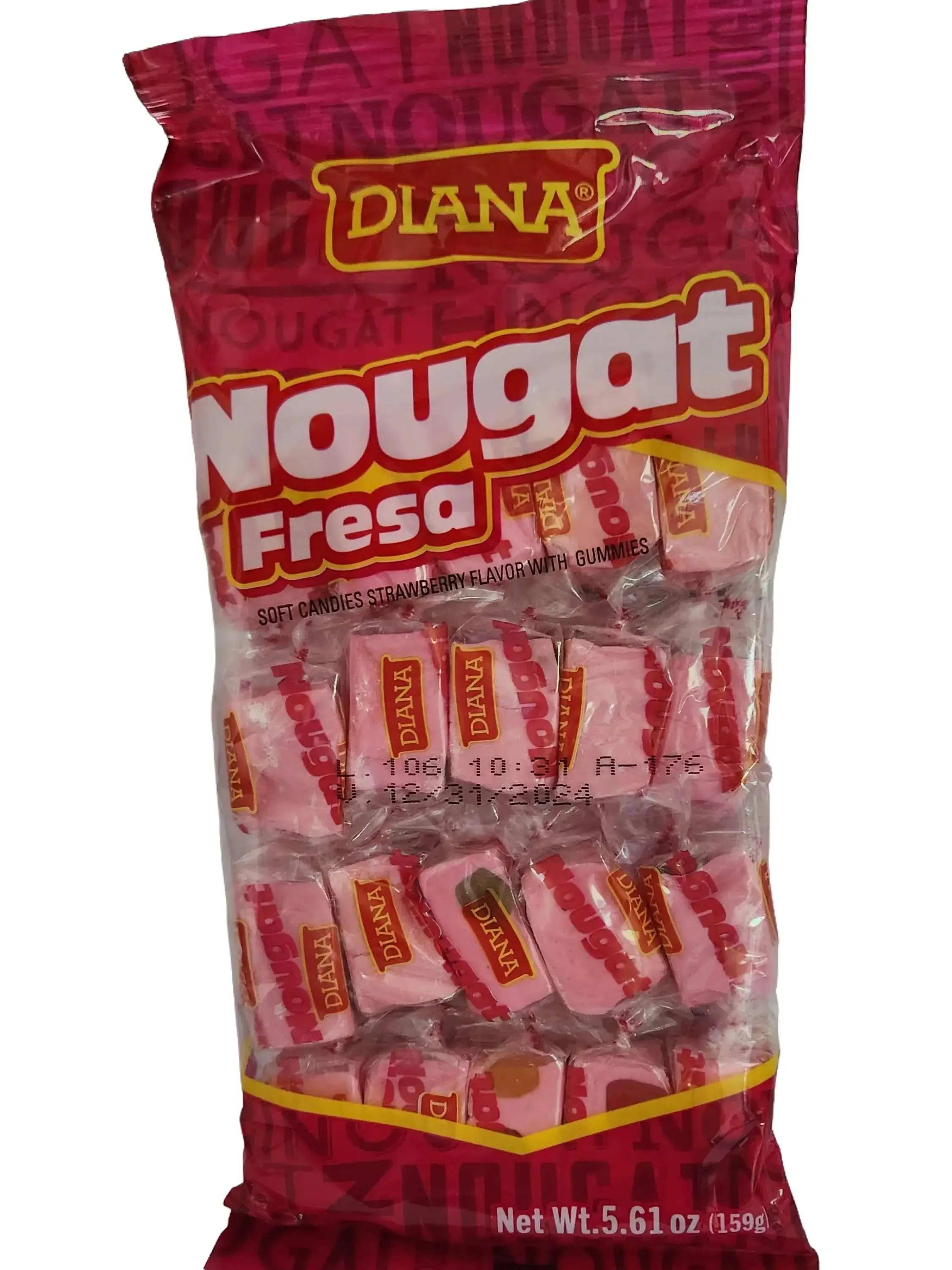 3 pack Candy Flavor Delicious Nougat Strawberry