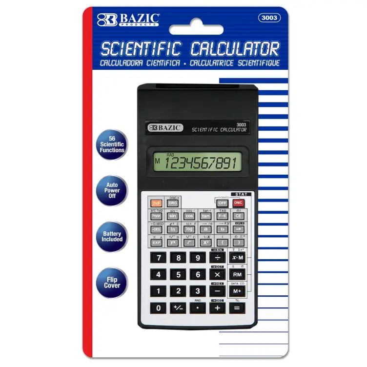 Scientific Calculator 56 Function w/Flip Cover