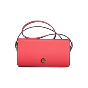 Tommy Hilfiger Red Polyurethane Handbag