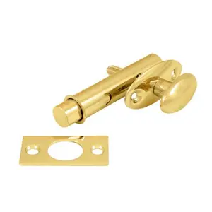 212 MAIN Deltana Mortise Bolt - Solid Brass, Weatherproof, Corrosion-Proof Door Security Lock with Strike Screws (Backset Size Specified)