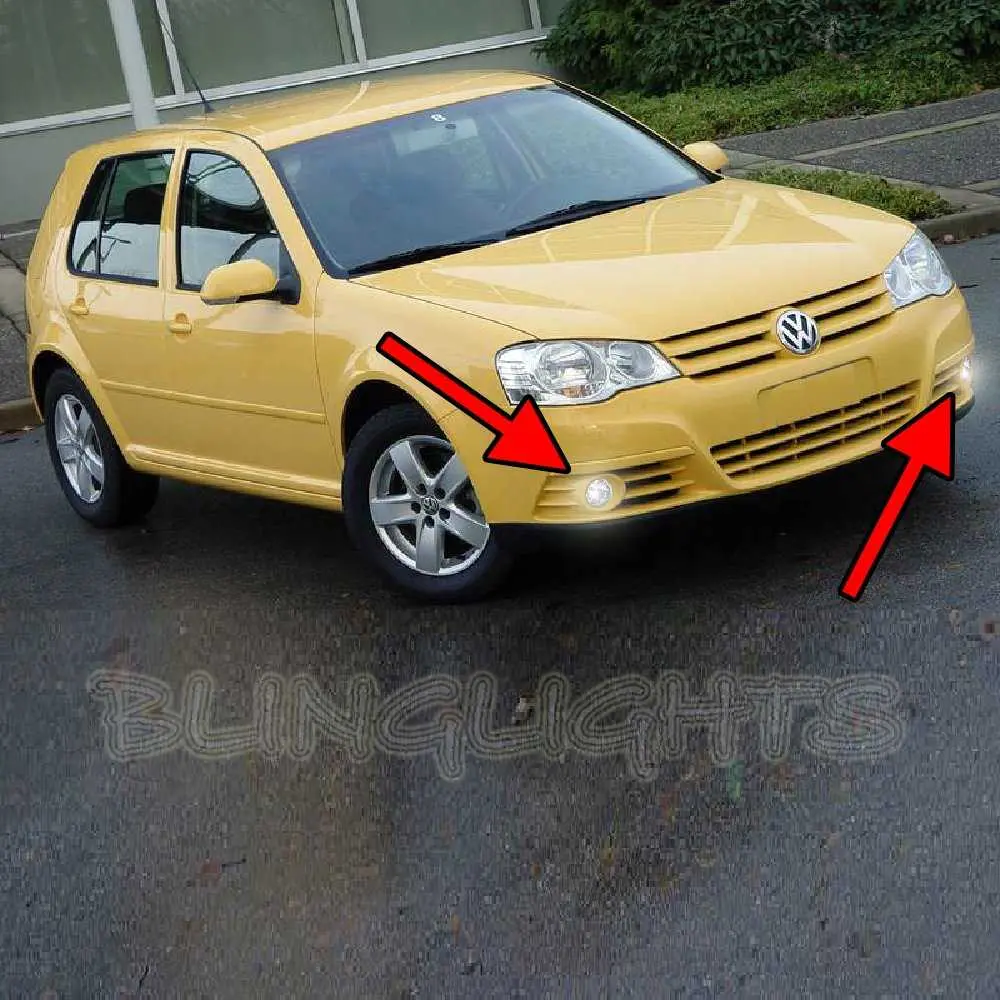 For 2008 2009 Volkswagen VW CitiGolf Citi Golf Xenon Halogen Fog Lamps Driving Lights Foglamps Foglights Kit