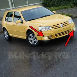 For 2008 2009 Volkswagen VW CitiGolf Citi Golf Xenon Halogen Fog Lamps Driving Lights Foglamps Foglights Kit