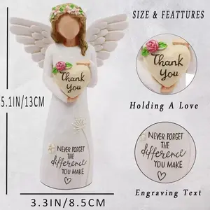 Mother's Day angel ornament, Mother's Day gift, gratitude angel ornament, desktop ornament, suitable for Mother's Day, home decoration