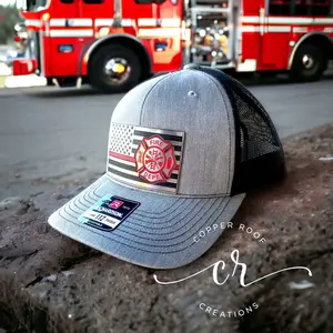 Firefighter Flag Hats / Police Blue Flag