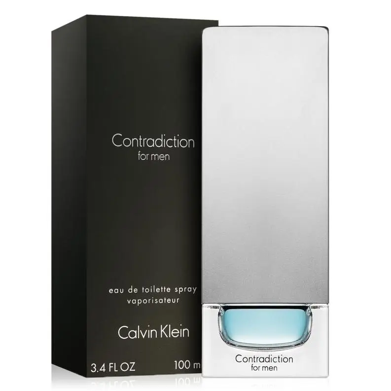 Calvin Klein Contradiction Eau de Toilette Spray for Men, 3.4 fl oz - Fresh, Long-Lasting Fragrance for Men