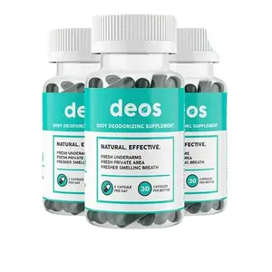 Edible Internal Full Body Deodorant Dietary Supplement - Health & Nutrition Support, Beauty Wellness Aid, DEOS Multi-Pack