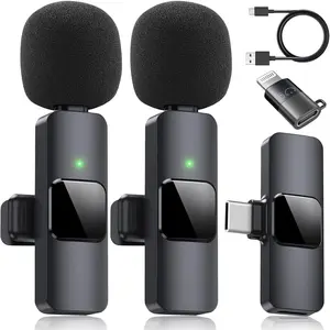 Dual Wireless Lavalier Microphone for iPhone, iPad - Perfect for Video Conferencing, Recording, and Live Streaming