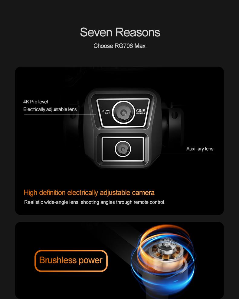 YCMDCGIE GPS drone is equipped with a 4K camera and comes with a 4.5-inch LCD remote controller. It features professional GPS intelligent tracking, AI smart return, follow mode, brushless motors, and a foldable design. YCMDCGIE GPS drone is equipped with a 4K camera and comes with a 4.5-inch LCD remote controller. It features professional GPS intelligent tracking, AI smart return, follow mode, brushless motors, and a foldable design.