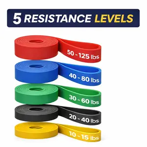''Resistance bands set for workout-fitness ,training Bands for Home Gym  { 5levels }''
