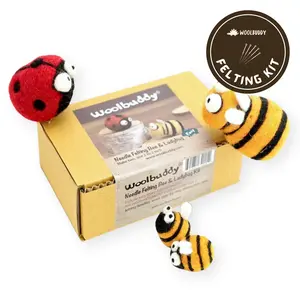 Bee and Ladybug Needle Felting Kit