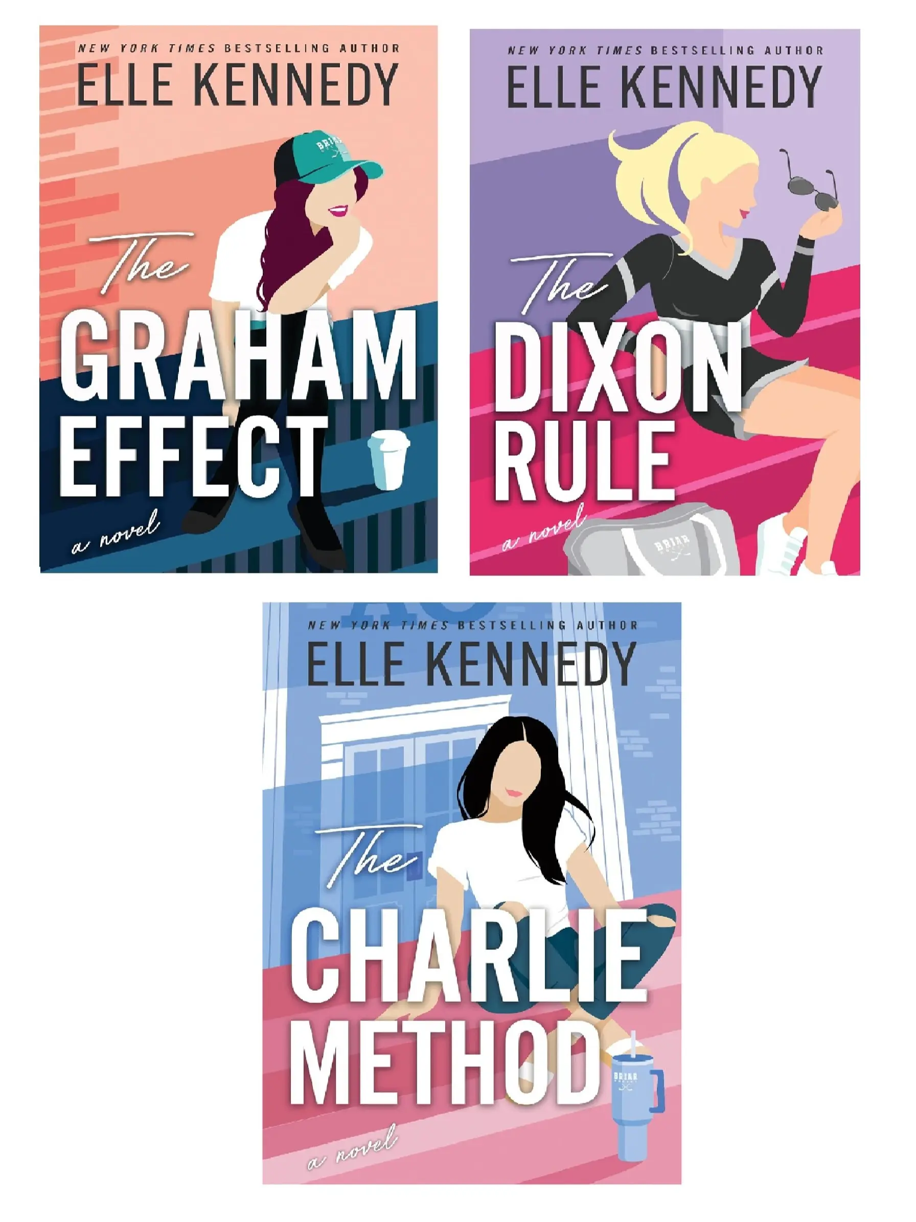 Campus Diaries (3-book series) A Slow Burn Enemies to Lovers College Hockey Romance Novel by Elle Kennedy : The Graham Effect - The Dixon Rule - The Charlie Method (Paperback)
