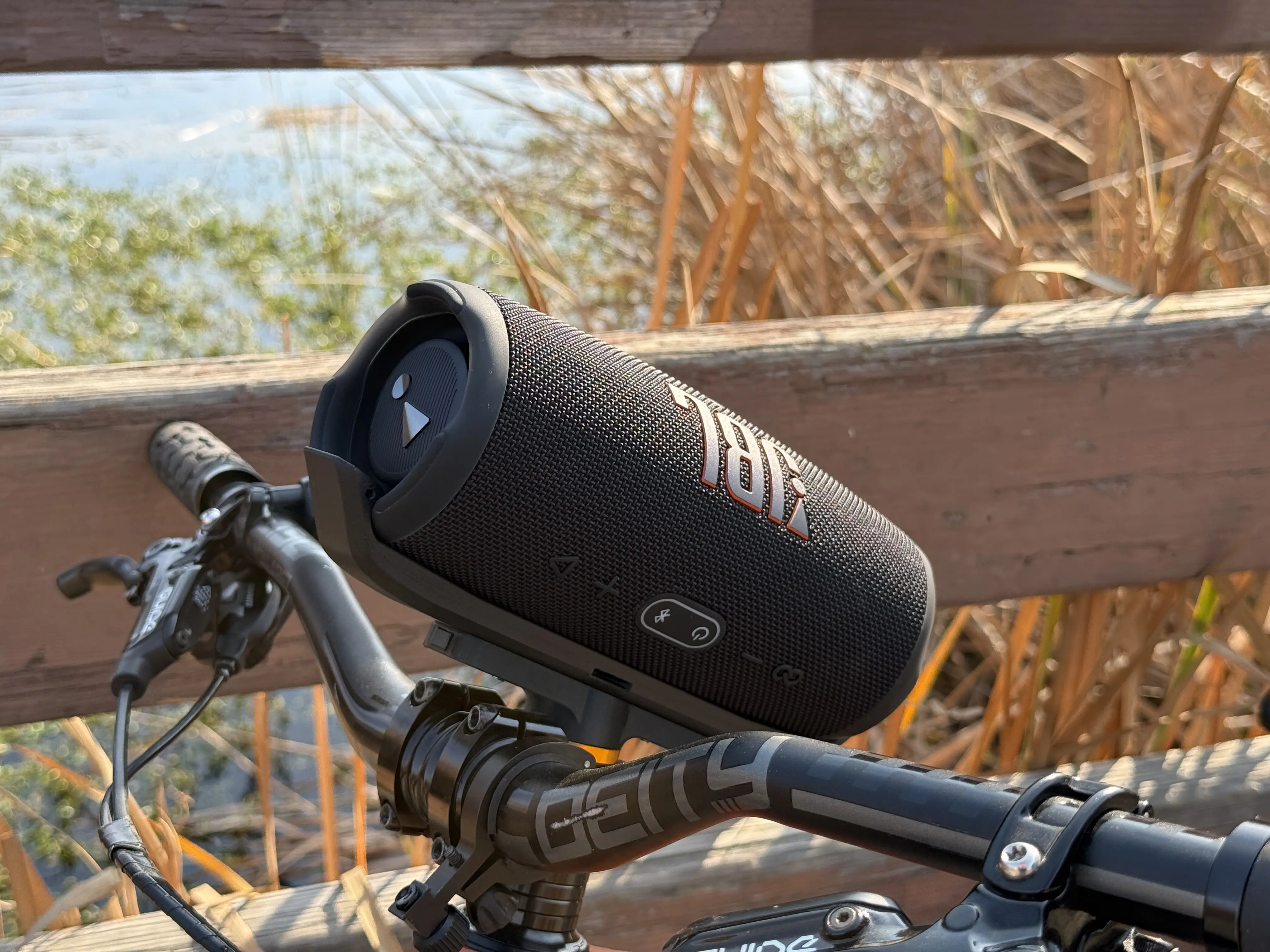 Bicycle MTB E-Bike Speaker Mount Bracket Fits JBL Charge 5 - SpeakerCaddy