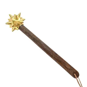 Valentines Gift Ideas High-Quality Golden Meteor Hammer with Wooden Handle Durable Stainless Steel Artistic Design for Home Use Outdoor Camping Valentine Gifts