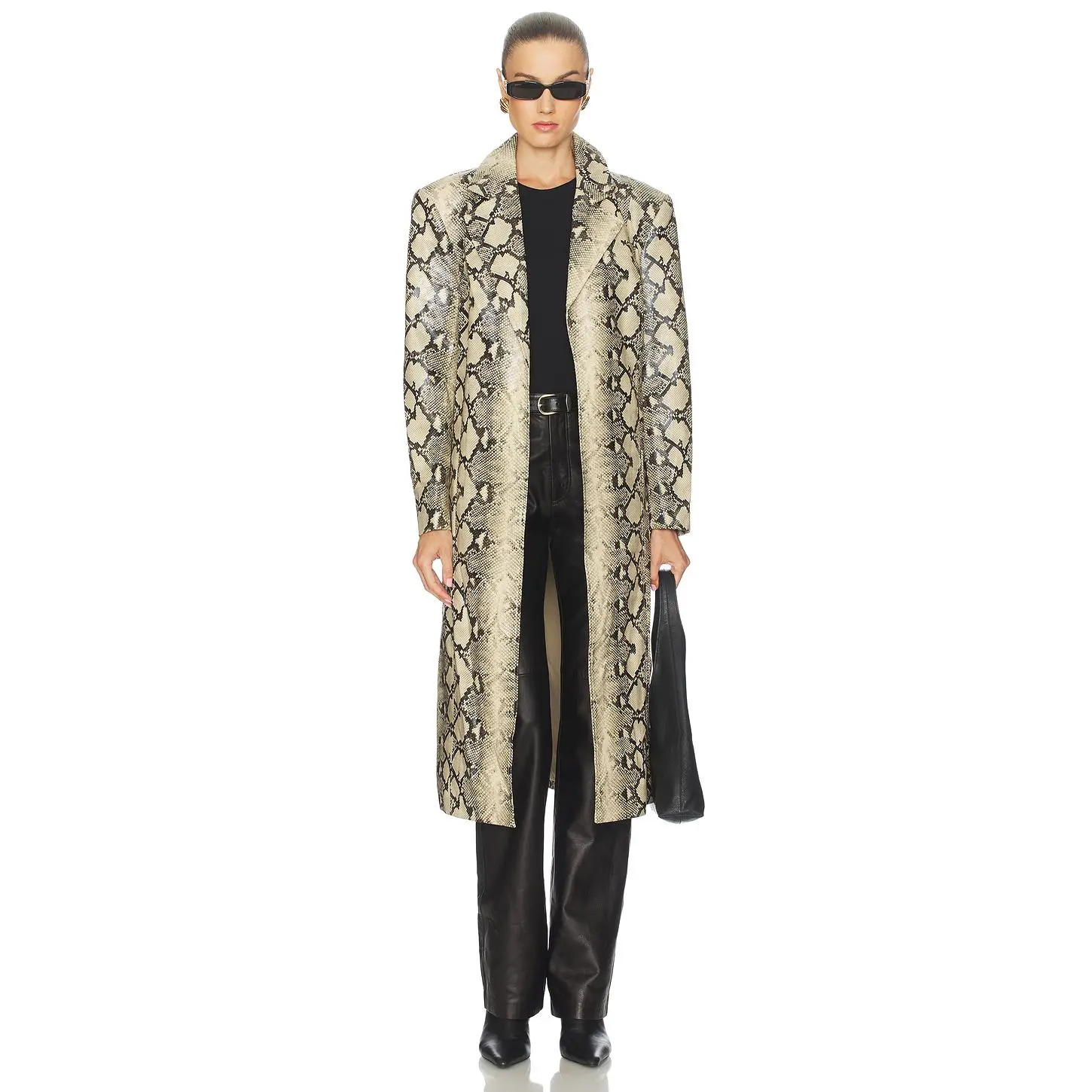 BY.DYLN x REVOLVE Yolanda Coat in Snakeskin