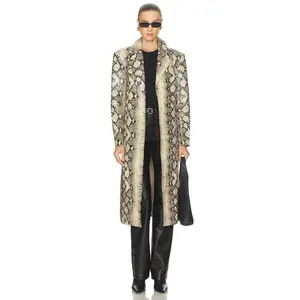 BY.DYLN x REVOLVE Yolanda Coat in Snakeskin
