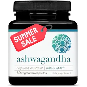 Ashwagandha - with Organic KSM-66 Ashwagandha - Herbal Blend to Support Stress Relief & Energy Levels* - Helps Support Mood* - 60 Vegetarian Capsules (30-Day Supply)