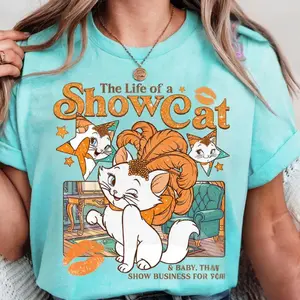 Vintage The Life of A ShowCat Shirt, Showgirl Shirt, The Aristocats Marie Cat Tee, Cat Lover