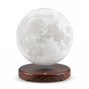 360° Rotating Magnetic Levitation Moon Lamp Floating Moon Light LED Night Light for Home & Office Decoration，gift