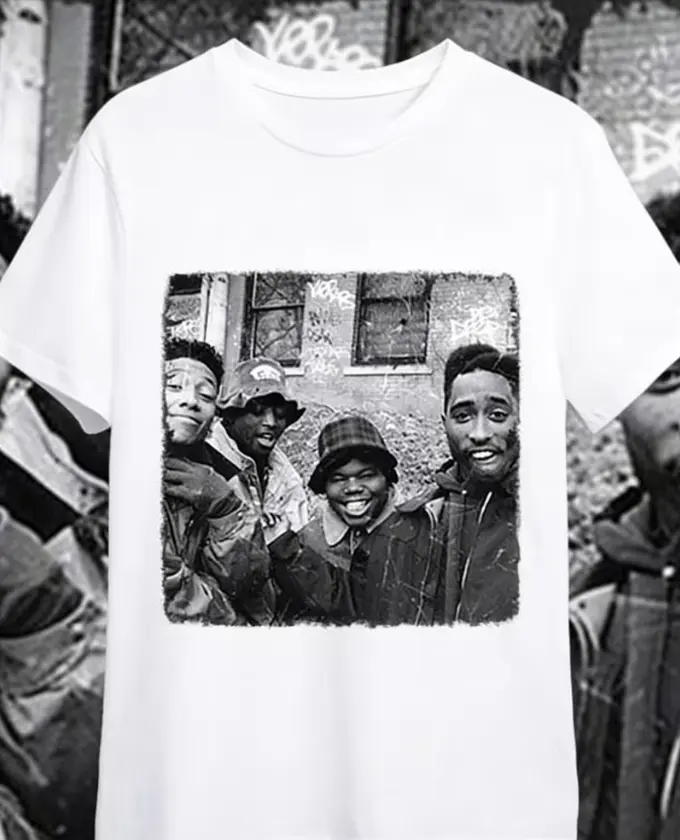 [Summer] Juice 90old-Juice 90 Men's Street Print T-shirt-black Short-sleeved Round Neck Shirt, Breathable Cotton T-shirt, Retro Comfortable Elastic Fabric.